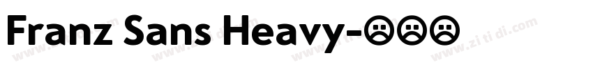 Franz Sans Heavy字体转换